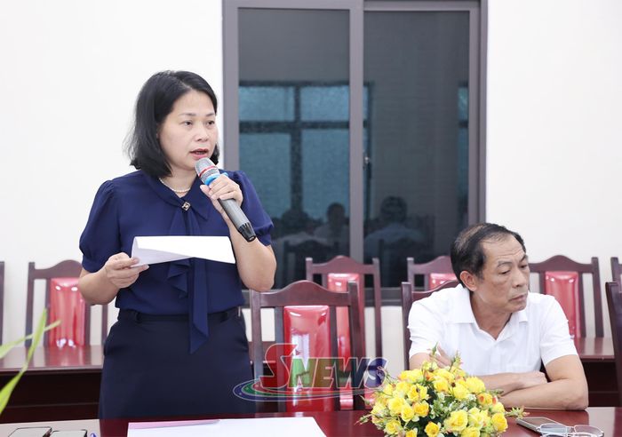 Đại diện Hiệp hội Doanh nghiệp tỉnh tham luận tại hội thảo.