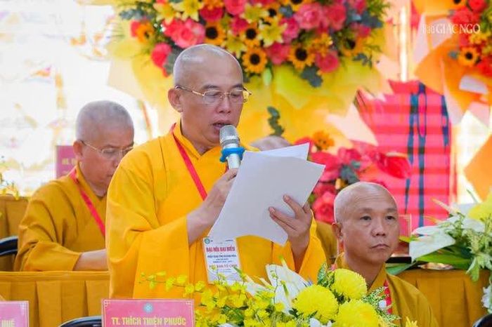Thượng tọa Thích Thiện Phước trình phương danh chư tôn đức tham gia Ban Trị sự GHPGVN tỉnh Khánh Hòa, nhiệm kỳ 2026-2031