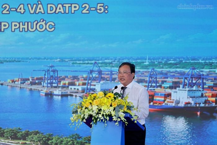 Chủ tịch UBND tỉnh Tây Ninh Lê Văn Hẳn phát biểu tại lễ khởi động. Ảnh: chinhphu.vn