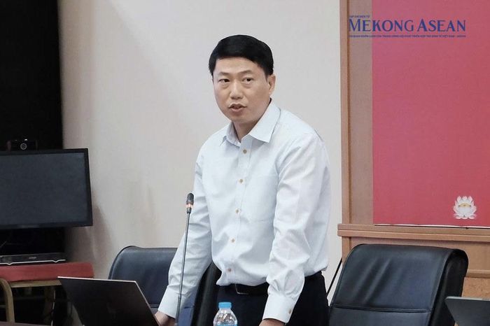 KTS Nguyễn Tài Thu chia sẻ trong buổi tọa đàm. Ảnh: Mộc An/Mekong ASEAN.