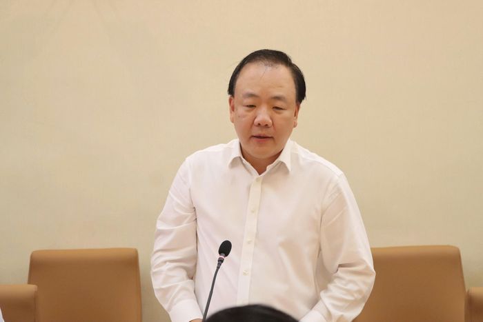 Ông Trần Hữu Linh, Cục trưởng Cục Quản lý và Phát triển thị trường trong nước phát biểu tại sự kiện. Ảnh: Bảo Trung 