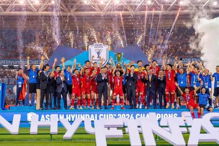 Đội tuyển Việt Nam giành chức vô địch ASEAN Cup 2026. Ảnh: VFF