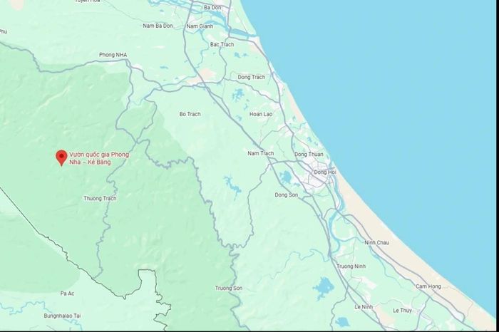 Hang Over nằm sâu trong rừng nguyên sinh tại Vườn Quốc gia Phong Nha - Kẻ Bàng (Ảnh: Google Maps).