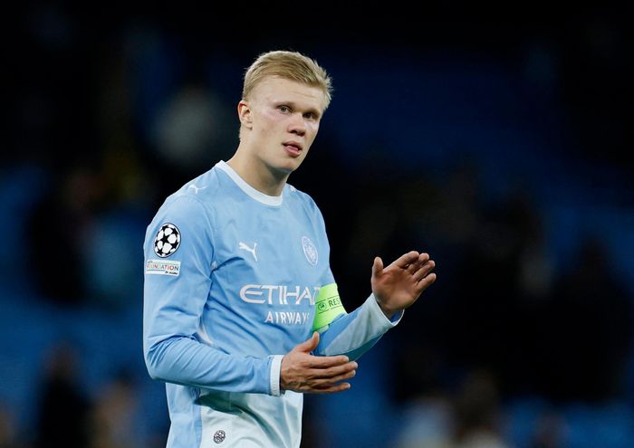 Erling Haaland là cầu thủ trẻ nhất lịch sử ghi 60 bàn thắng tại Champions League. (Ảnh Reuters)