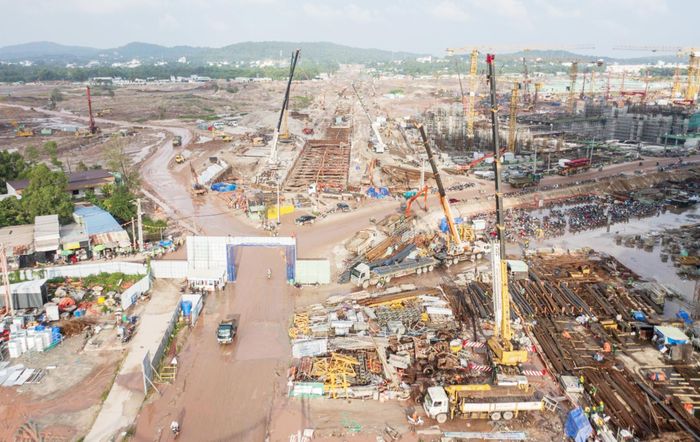 Đại công trường các dự án phục vụ APEC 2027. (Ảnh: Ánh Dương)