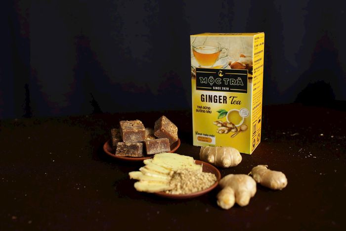 Sản phẩm trà gừng của Hợp tác xã sản xuất thương mại nông nghiệp Phong Châu. Ảnh: Nhân vật cung cấp