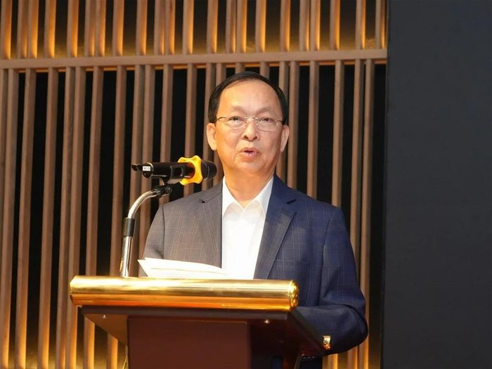 TS. Đào Minh Tú, Phó Chủ tịch kiêm Tổng Thư ký Hiệp hội Ngân hàng Việt Nam (VNBA) phát biểu tại Tọa đàm về cơ chế chia sẻ và giảm thiểu rủi ro tín dụng tại Việt Nam. Ảnh: Hiệp hội Ngân hàng