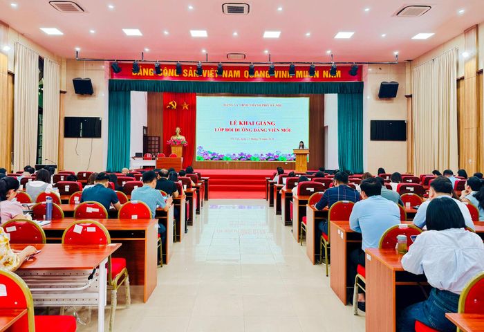 Quang cảnh lễ khai giảng. Ảnh: Hồng Thái