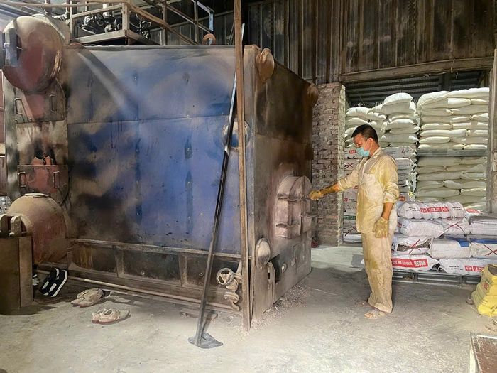 Công ty Intermax kiểm soát chặt chẽ quá trình xử lý khí thải sau quyết định xử phạt của UBND xã Quang Minh. Ảnh: PV