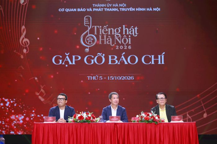 Ban tổ chức thông tin về "Tiếng hát Hà Nội 2026". Ảnh: Văn Tuyến