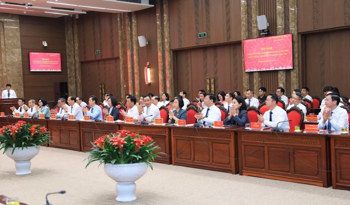 Các đại biểu dự hội nghị. Ảnh Quang Thái