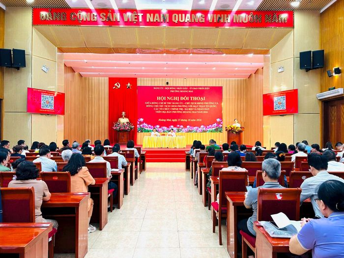 Quang cảnh hội nghị đối thoại. Ảnh: Trần Oanh.