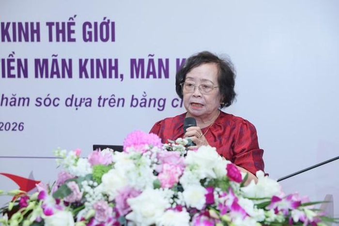 GS.TS Trần Thị Phương Mai, Chủ tịch Hội Chăm sóc sức khỏe Phụ nữ Mãn kinh Việt Nam.