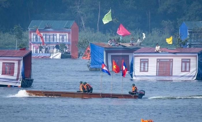 Một tình huống trong Diễn tập chung về phòng thủ dân sự giữa quân đội 3 nước Việt Nam - Lào - Campuchia năm 2026