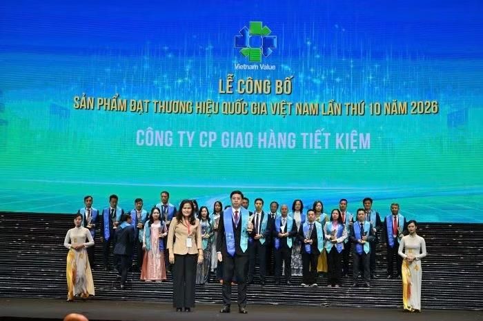 Giao Hàng Tiết Kiệm tiếp tục được vinh danh tại lễ công bố Thương hiệu quốc gia năm 2026