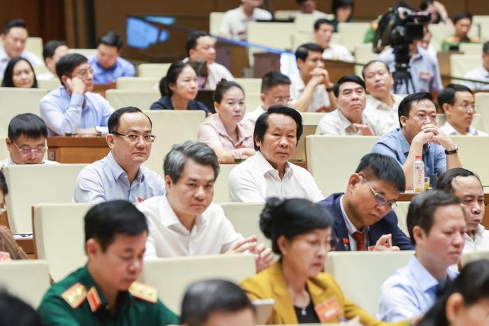 Các đại biểu tham dự hội nghị tại điểm cầu Trung ương (Ảnh: Quang Vinh)