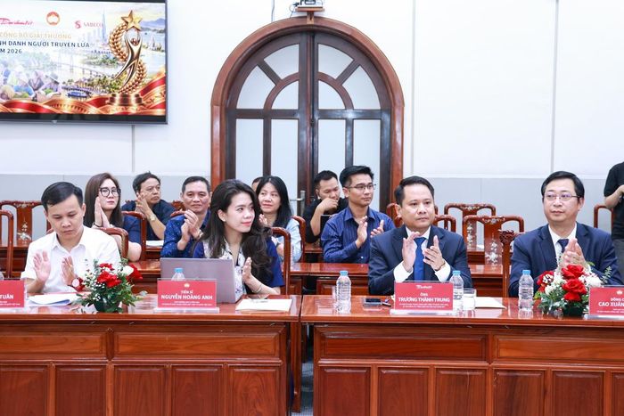 Các đại biểu tham dự Lễ công bố Chương trình “Vinh danh Người truyền lửa” cấp quốc gia năm 2026 do Báo Đại đoàn kết phối hợp với SABECO tổ chức. Ảnh: Quang Vinh.