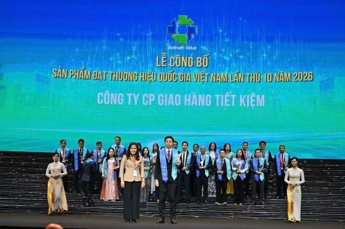 Giao Hàng Tiết Kiệm tiếp tục được vinh danh tại lễ công bố Thương hiệu quốc gia năm 2026
