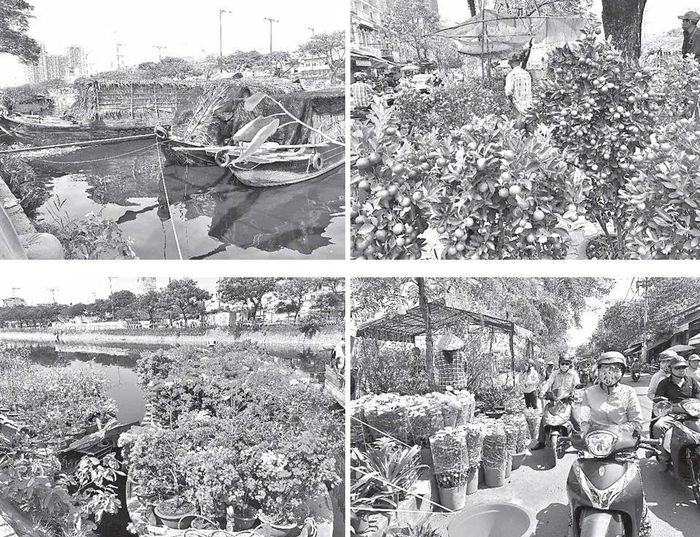 Quang cảnh bến Bình Đông những ngày cận Tết Nguyên đán 2020.