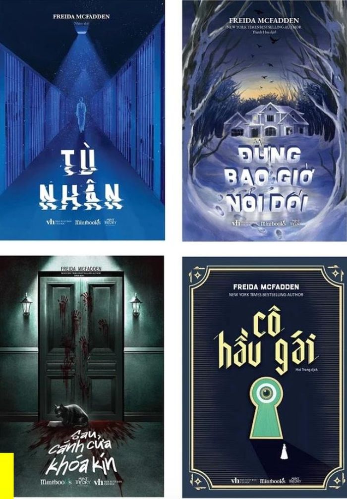  Một số tiểu thuyết của Freida McFadden đươcj xuất bản tại Việt Nam. Ảnh: Michibooks.