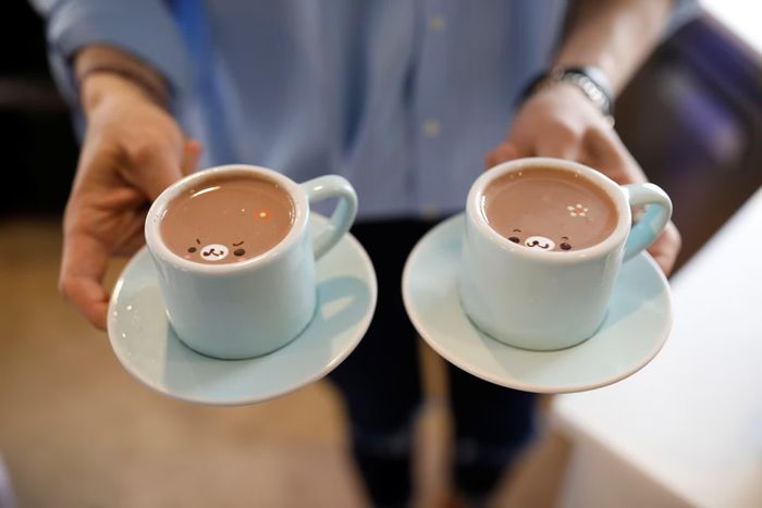  Bên trong một tiệm latte nghệ thuật tại Seoul, Hàn Quốc. Ảnh: Kim Hong-Ji/Reuters. 
