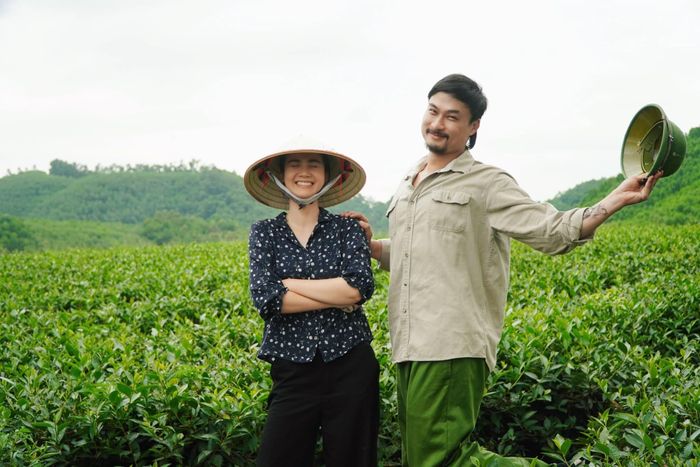  Huyền Lizzie và Duy Hưng lần đầu hợp tác. Ảnh: FBNV. 