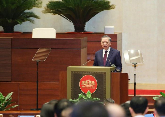 Tổng Bí thư, Chủ tịch nước Tô Lâm phát biểu chỉ đạo tại Hội nghị. Ảnh: Trần Huấn