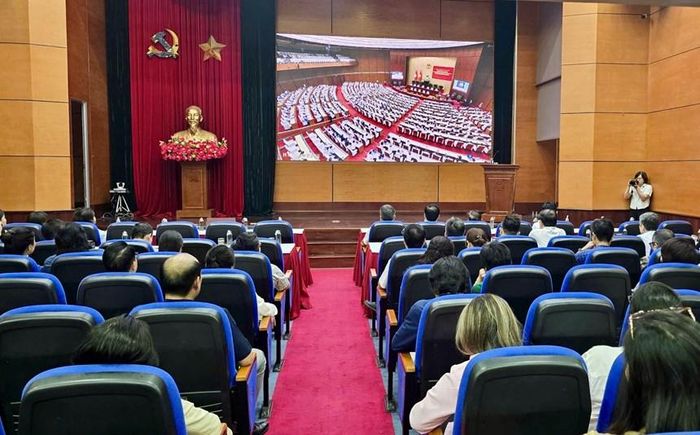 Các đại biểu dự Hội nghị tại điểm cầu Bộ VHTTDL