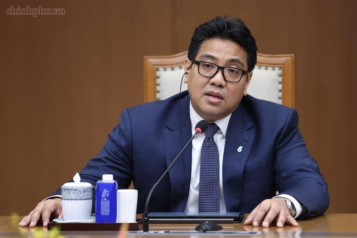 Chủ tịch kiêm Tổng Giám đốc Tập đoàn Dầu khí quốc gia Malaysia phát biểu - Ảnh: chinhphu.vn/Nhật Bắc