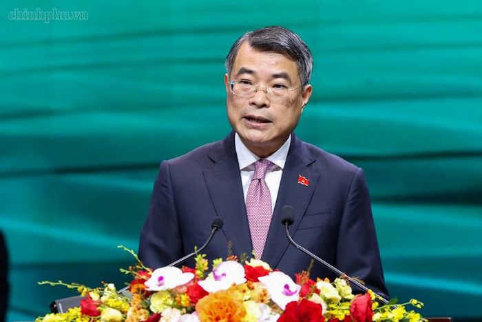 Thủ tướng Chính phủ Lê Minh Hưng phát biểu tại lễ công bố sản phẩm đạt Thương hiệu quốc gia Việt Nam lần thứ 10 năm 2026 - Ảnh: chinhphu.vn/Nhật Bắc