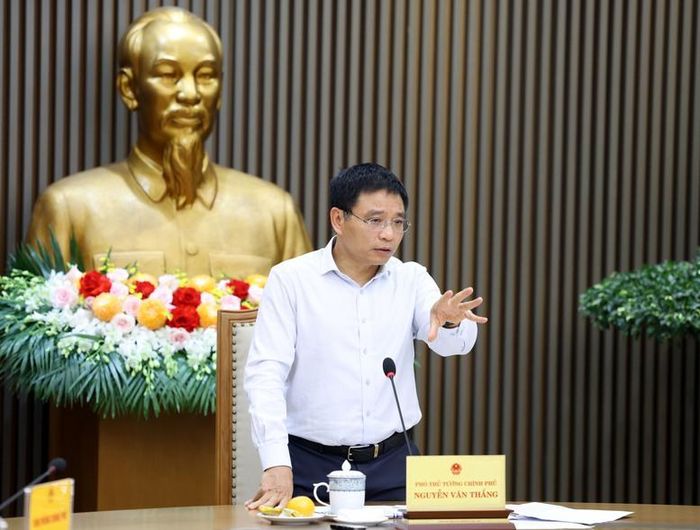 Phó Thủ tướng Nguyễn Văn Thắng yêu cầu tăng cường thanh tra, kiểm tra, giám sát việc chấp hành các quy định pháp luật và chỉ đạo của Ngân hàng Nhà nước Việt Nam về lãi suất - Ảnh chinhphu.vn/Đức Tuân