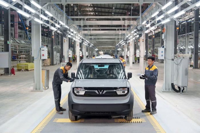 Chín tháng đầu năm 2026, Công ty VinFast (Vũng Áng) sản xuất 62.000 ô-tô điện. (Ảnh: NGÔ TUẤN)