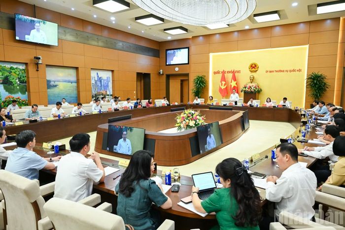 Quang cảnh hội nghị tại Nhà Quốc hội. (Ảnh: DUY LINH)