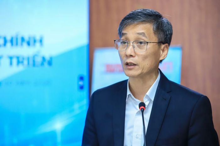 Chủ tịch Hội Luật gia Việt Nam Nguyễn Khánh Ngọc phát biểu tại tọa đàm. (Ảnh: Ban Tổ chức)