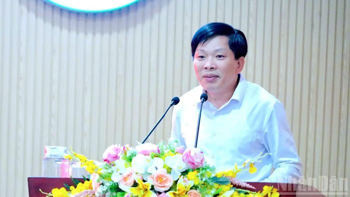 Đồng chí Đặng Văn Dũng, Ủy viên Trung ương Đảng, Phó Bí thư Thường trực Tỉnh ủy Cà Mau phát biểu chỉ đạo kết luận hội nghị.