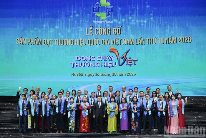 Các doanh nghiệp có sản phẩm đạt Thương hiệu quốc gia Việt Nam lần thứ 10 năm 2026.