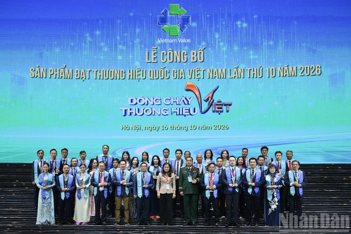 Các doanh nghiệp có sản phẩm đạt Thương hiệu quốc gia Việt Nam lần thứ 10 năm 2026.