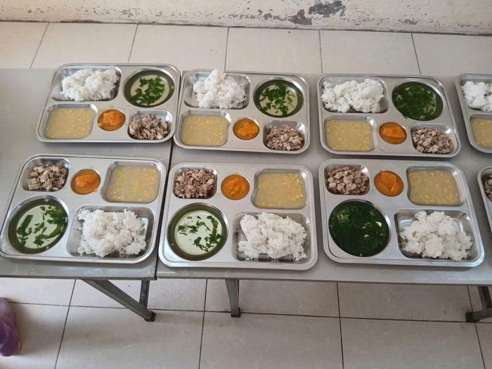 Suất ăn ngày 14/10. (Ảnh: Nhà trường cung cấp)