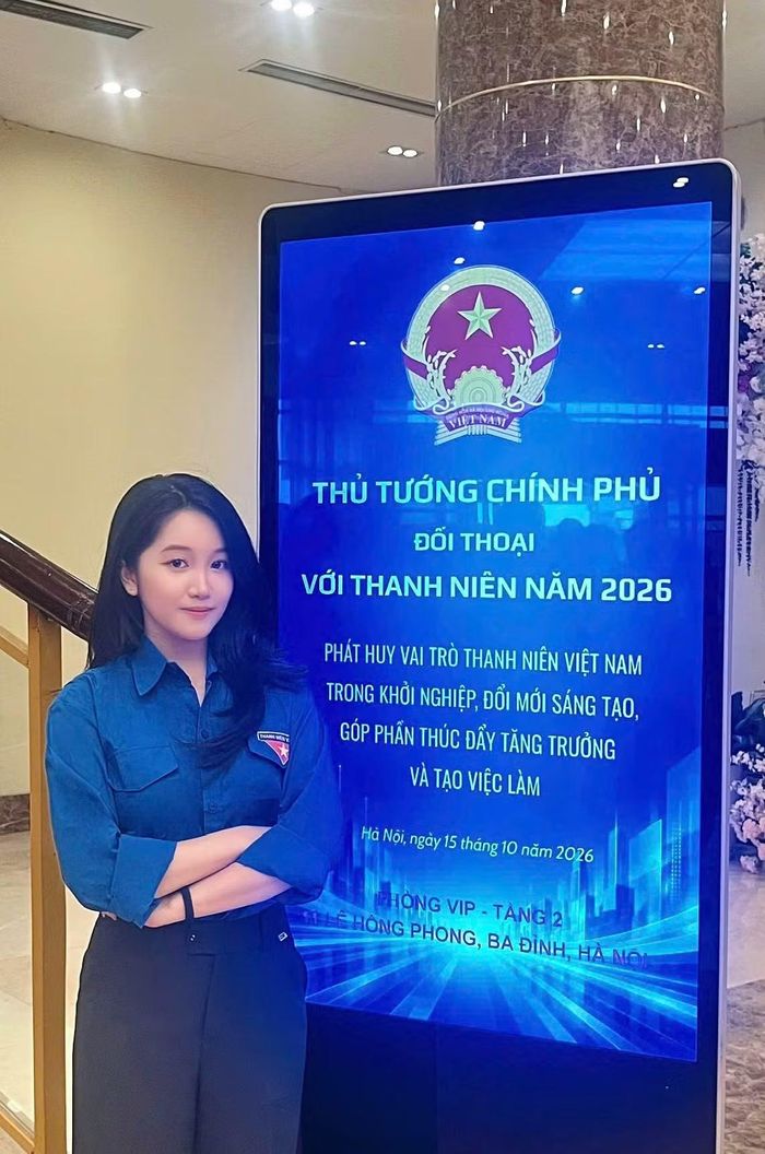 Nguyễn Ngọc Minh Anh - Phó Chủ tịch Hội Sinh viên trường ĐH Ngoại thương.