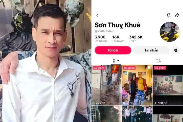 Nguyễn Quốc Hưng, chủ kênh TikTok "Sơn Thụy Khuê". Ảnh: CÔNG AN PHƯỜNG CỬA NAM