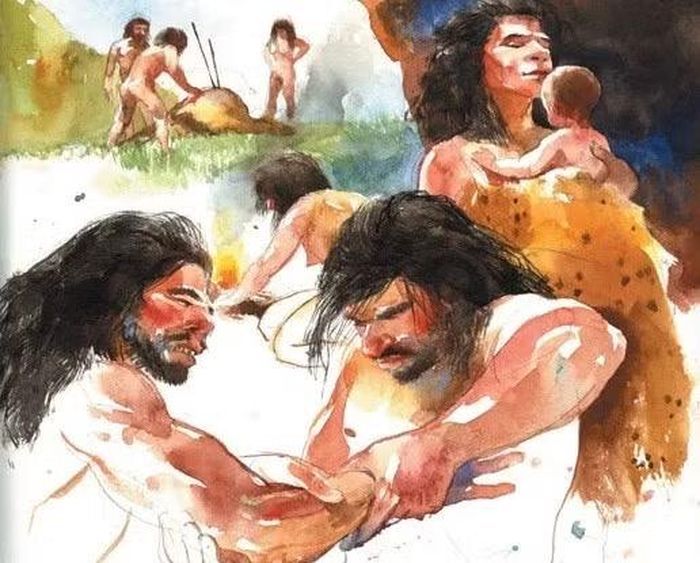 Liệu những người Neanderthal đã sử dụng nhựa cây bạch dương cho mục đích y tế? Minh họa: Stan Fellows