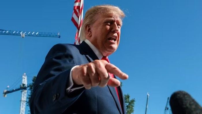 Tổng thống Mỹ Donald Trump phát biểu trước các phóng viên tại Nhà Trắng.