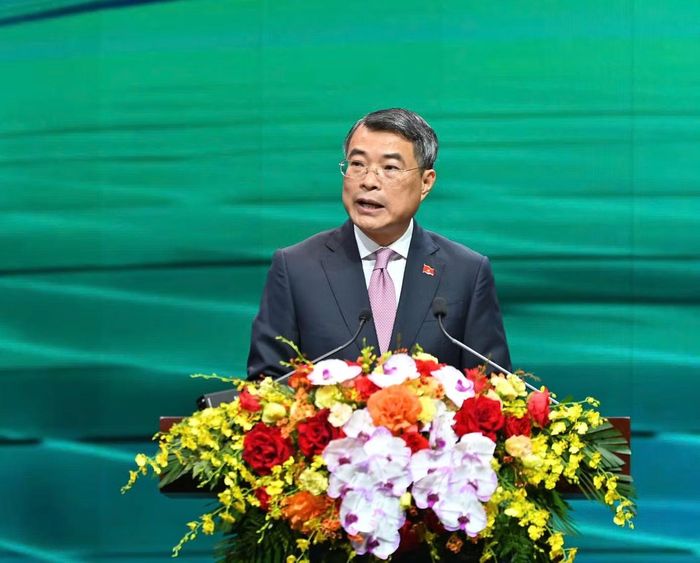 Thủ tướng Lê Minh Hưng cho rằng thương hiệu Việt có thể được tạo dựng bằng chất lượng và sáng tạo, nhưng chỉ có thể trường tồn bằng chữ tín. Ảnh: BCT.