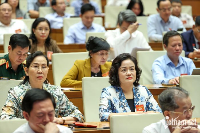 Các đại biểu dự hội nghị tại điểm cầu Nhà Quốc hội