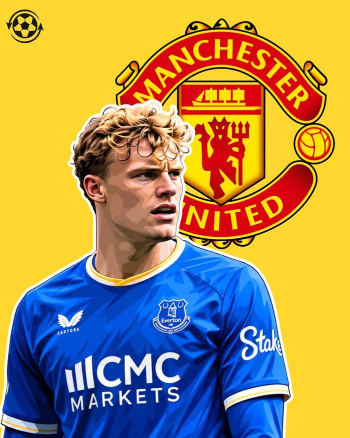 MU được cho đẩy nhanh ký Jarrad Branthwaite từ Everton. Ảnh: Transfer News Live