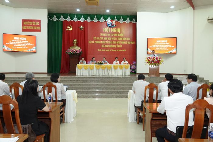 Hội nghị trao đổi, học tập kinh nghiệm thực hiện Nghị quyết 9 tháng năm 2026 của 30 xã, phường 