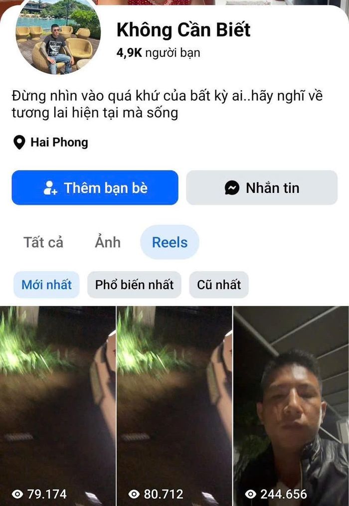 Các clip được Nhựt đăng lên mạng thu hút nhiều lượt tương tác, chia sẻ, tiềm ẩn phức tạp về an ninh, trật tự. Ảnh: Công an Đà Nẵng
