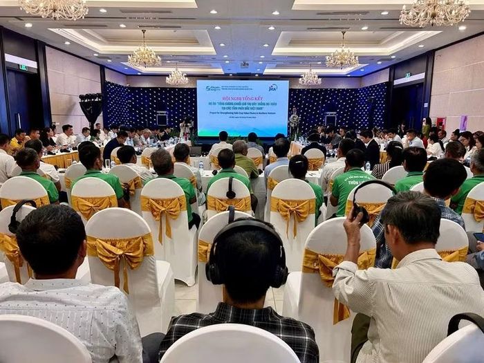 Toàn cảnh Hội nghị tổng kết của dự án “Tăng cường chuỗi giá trị cây trồng an toàn tại các tỉnh miền Bắc Việt Nam.". (Nguồn: Bnews)