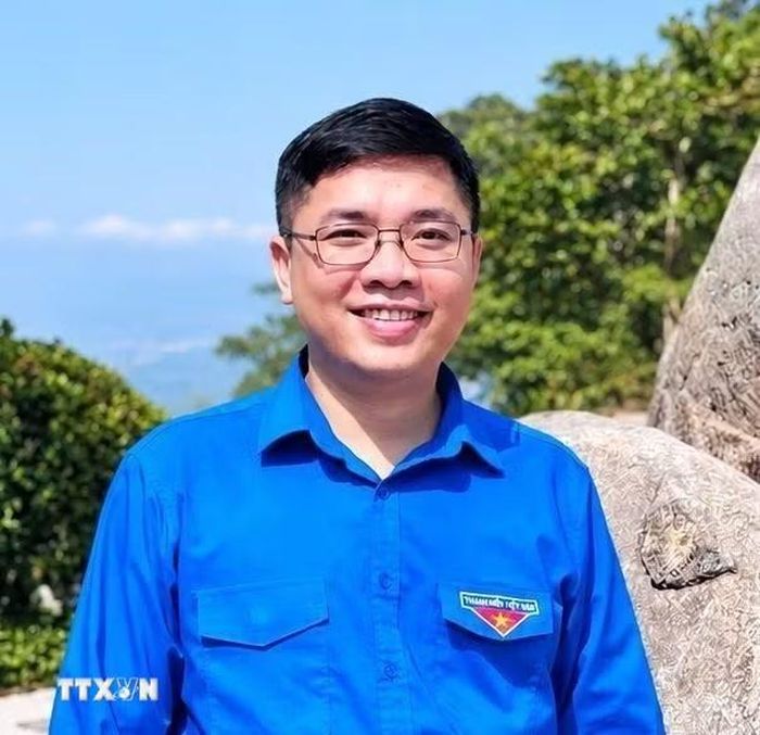 Anh Lê Xuân Thịnh, Phó Bí thư tỉnh Đoàn Tây Ninh. (Ảnh: Thanh Bình/TTXVN)