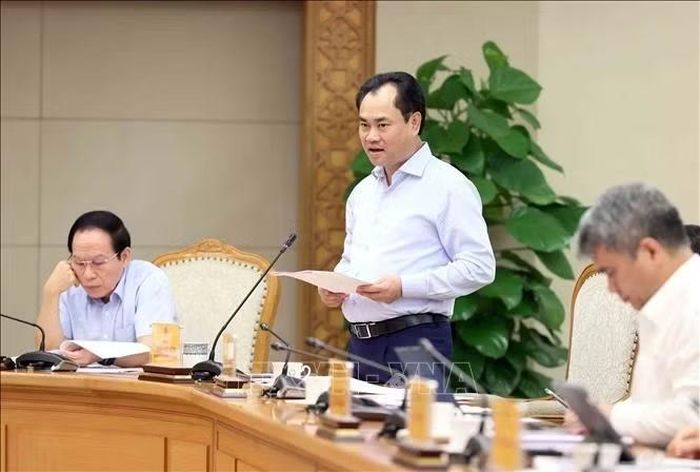 Bộ trưởng Bộ Nông nghiệp và Môi trường Trịnh Việt Hùng phát biểu. Ảnh: An Đăng/TTXVN